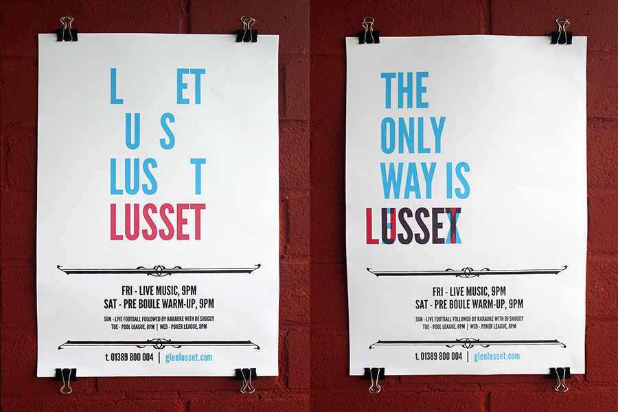 Glen Lusset Poster Campaign